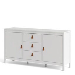 Furniture To Go Barcelona Sideboard 2 Doors + 3 Drawers In White - thumbnail 3