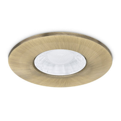 JCC Lighting Jcc Jc1107/br Brushed Brass Aluminium Bezel For Use With X50 Fire-Rated Downlight