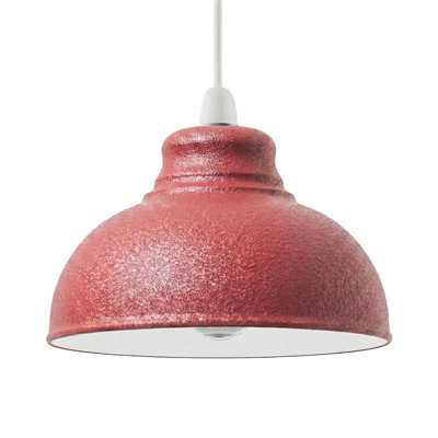 Retro Light Shade Ceiling,metal Textured Lampshades For Ceiling Lights,industrial Easy Fit Pendant Lamp Shade For,living Room - image 1