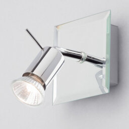 Litecraft Mercury Chrome Mirror Wall Spotlight - thumbnail 3