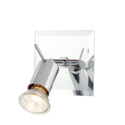 Litecraft Mercury Chrome Mirror Wall Spotlight - thumbnail 2