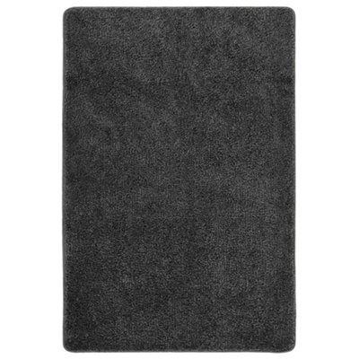 Walplus Shaggy Rug Dark Grey 140X200 Cm Anti Slip - image 1