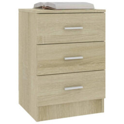 Vidaxl Bedside Cabinet Sonoma Oak 38X35X56 Cm Engineered Wood - thumbnail 3