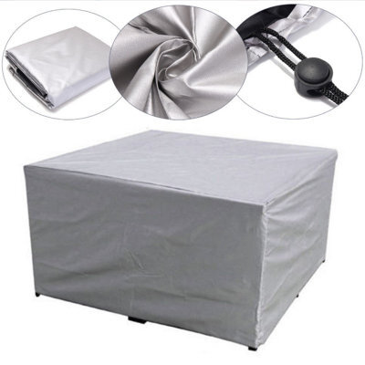 Protective Cover 240 136 88Cm Dark Grey - Rectangular Tarpaulin In Pa-Coated Polyester For Firenze 8, Vasto 12 Garden Tables - image 1