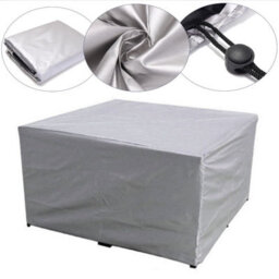 Protective Cover 240 136 88Cm Dark Grey - Rectangular Tarpaulin In Pa-Coated Polyester For Firenze 8, Vasto 12 Garden Tables - thumbnail 1