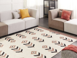 Beliani Rug Niavan Beige 200 X 300 Cm Cotton Kilim - thumbnail 2