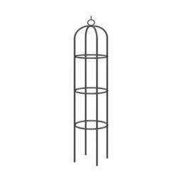 HSD Garden Obelisk Trellis 1.75M X 40Cm Green Powder-Coated Steel Frame, Weatherproof Climbing Plant Support For Roses & Ivy - thumbnail 3