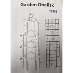 HSD Garden Obelisk Trellis 1.75M X 40Cm Green Powder-Coated Steel Frame, Weatherproof Climbing Plant Support For Roses & Ivy - thumbnail 6