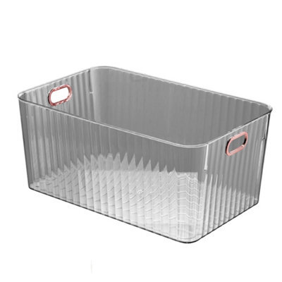 Darphe Plastic Grey Desktop Storage Bin Organiser, 26.4Cm W X 20.8Cm D - image 1
