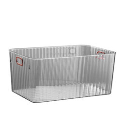 Darphe Plastic Grey Desktop Storage Bin Organiser, 26.4Cm W X 20.8Cm D - thumbnail 2