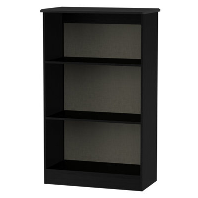 Harrow Bookcase In Black Gloss (Ready Assembled)