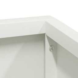 Berkfield Garden Planter White 60 X 60 X 50 Cm Steel - thumbnail 8