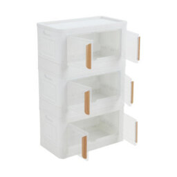 Living And Home 3 Tier Foldable Stackable Home Storage Box 55 Cm W X 30 Cm D X 89 Cm H - thumbnail 6