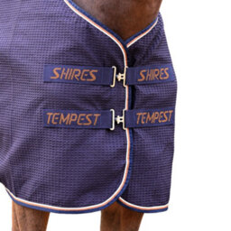 Tempest Original Waffle Horse Rug Navy (84In) - thumbnail 2