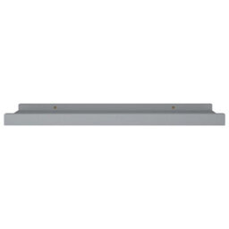 Vidaxl Picture Frame Ledge Shelves 2 Pcs Grey 40X9X3 Cm Mdf - thumbnail 4
