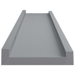 Vidaxl Picture Frame Ledge Shelves 2 Pcs Grey 40X9X3 Cm Mdf - thumbnail 5