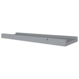 Vidaxl Picture Frame Ledge Shelves 2 Pcs Grey 40X9X3 Cm Mdf - thumbnail 6