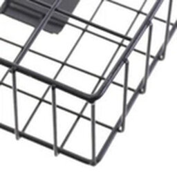Black Wire Magazine Newspaper Basket Wall Mounted Post Storage Rack Organizer Office - thumbnail 4