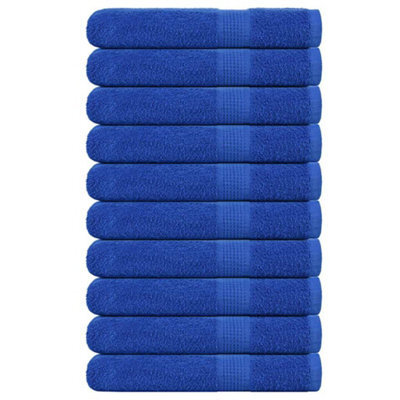 Berkfield Towels 10 Pcs Blue 100X200 Cm 360 Gsm 100% Cotton - image 1
