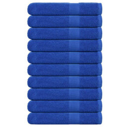 Berkfield Towels 10 Pcs Blue 100X200 Cm 360 Gsm 100% Cotton - thumbnail 1