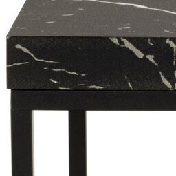 Furniture To Go Barossa Coffee Table With Black Marble Marquina Top & Black Steel Base 40Cm - thumbnail 5