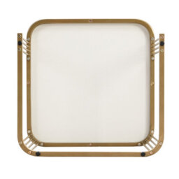 Abrihome Nestable High-Gloss Marble Coffee Table Set With Gold Accents & Drawer, 2-Piece - thumbnail 2