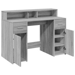 Walplus Desk With Led Lights Grey Sonoma 120X55X91 Cm Engineered Wood - thumbnail 9