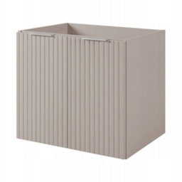 Heze Furniture Flow 2 Door Bathroom Vanity Cabinet With 2 Shelves And Basin 60Cm - Cashmere - thumbnail 2