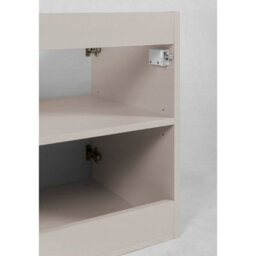 Heze Furniture Flow 2 Door Bathroom Vanity Cabinet With 2 Shelves And Basin 60Cm - Cashmere - thumbnail 5