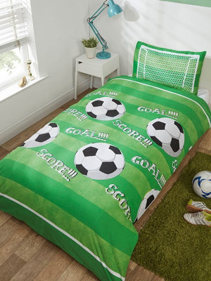 Goal Football Single Duvet Cover And Pillowcase Set