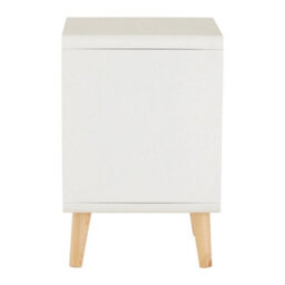 Premier Housewares Interiors By Premier Versatile 1 Drawer Cabinet, Lightweight Display Case, White  Narrow Storage Unit, Modern Bedroom Cabinet - thumbnail 3