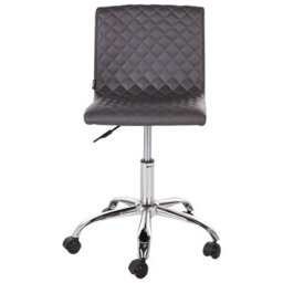 Beliani Desk Chair Orlando Faux Leather Dark Grey - thumbnail 4