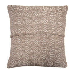 Appletree Herringbone 100% Cotton Natural Textured Weave Filled Cushion - thumbnail 2