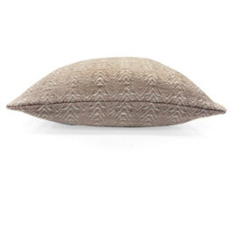 Appletree Herringbone 100% Cotton Natural Textured Weave Filled Cushion - thumbnail 3