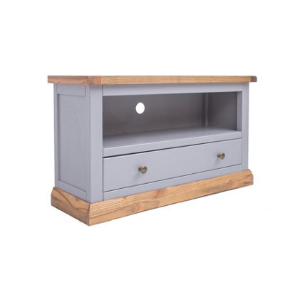 Cabinet Bits Biccari Grey 1 Drawer Tv Cabinet Brass Knob - image 1