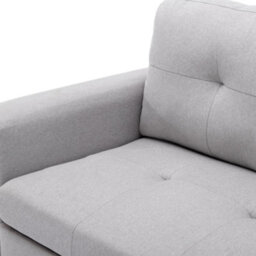More4Homes Newport Fabric Corner Large 3 Seater Sofa Bed With Storage Left Or Right Side (Light Grey) - thumbnail 6