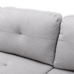 More4Homes Newport Fabric Corner Large 3 Seater Sofa Bed With Storage Left Or Right Side (Light Grey) - thumbnail 7