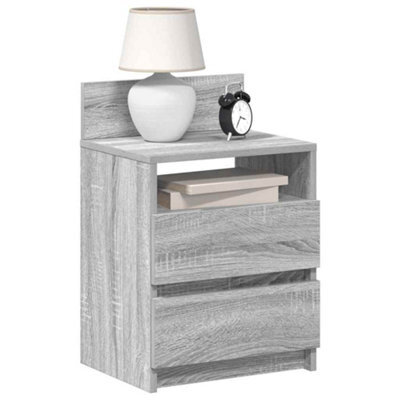 Berkfield Bedside Cabinets 2 Pcs With 2 Drawers Grey Sonoma 40X33X60 Cm - image 1