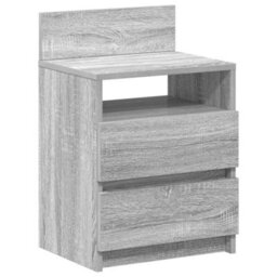 Berkfield Bedside Cabinets 2 Pcs With 2 Drawers Grey Sonoma 40X33X60 Cm - thumbnail 6
