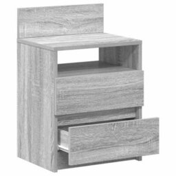 Berkfield Bedside Cabinets 2 Pcs With 2 Drawers Grey Sonoma 40X33X60 Cm - thumbnail 5