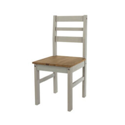 Core Products Corona Grey Rectangular Dining Table With 4 Grey Pine Chairs & 1 Grey Pine Double Bench H75.0Cm X W75.0Cm X L150.0Cm - thumbnail 3