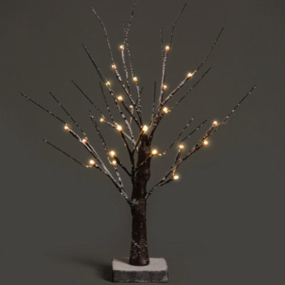 Netta 2Ft Twig Birch Tree With Pre-Lit With 24 Warm White Leds - Battery Powered - Brown - image 1