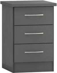 Seconique Nevada 4 Door 2 Drawer Mirrored Wardrobe Set 3D Grey 2 Man Del - thumbnail 8