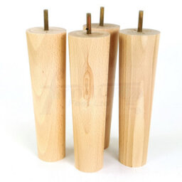 L&F Turned Wood Legs Natural 230mm High Set Of 4 Replacement Furniture Bun Feet Settee Chairs Sofas Footstools M8 Pkc148 - thumbnail 7