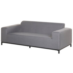 Beliani Garden Sofa 2 Seater Rovigo Grey - thumbnail 4