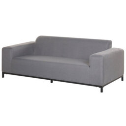 Beliani Garden Sofa 2 Seater Rovigo Grey - thumbnail 5