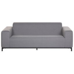 Beliani Garden Sofa 2 Seater Rovigo Grey - thumbnail 1