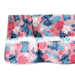 Lilo & Stitch Plush Fleece Blanket Pink/blue/red (150Cm X 100Cm) - thumbnail 3