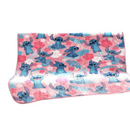 Lilo & Stitch Plush Fleece Blanket Pink/blue/red (150Cm X 100Cm) - thumbnail 2