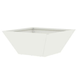 Berkfield Garden Bowl Planters 5 Pcs White 35X35X15 Cm Steel - thumbnail 8